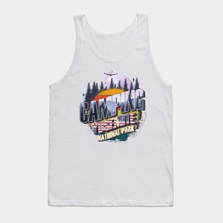 Camping Yosemite National Park Vintage USA Best gift for campers Adventure outdoor Tank Top